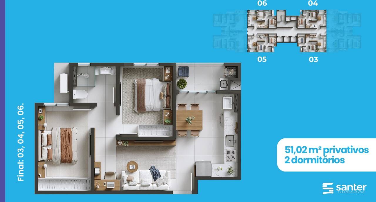 Apartamento, 2 quartos - Foto 12