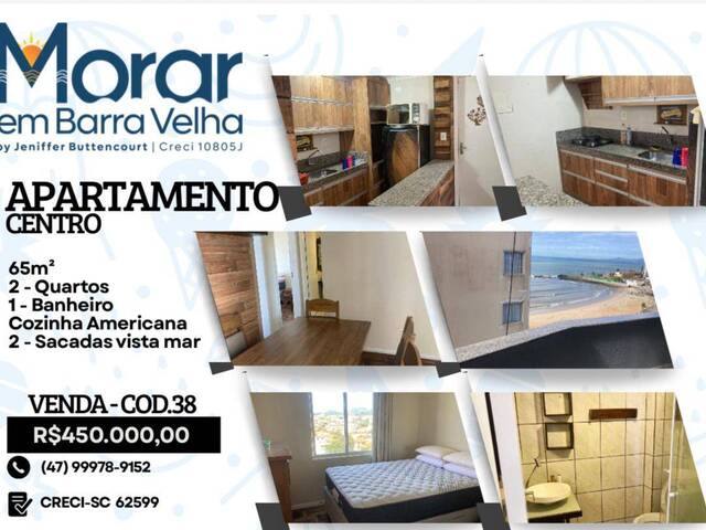 #38 - Apartamento para Venda em Barra Velha - SC - 1