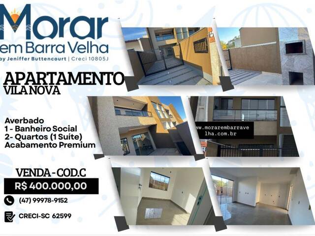 #c - Apartamento para Venda em Barra Velha - SC