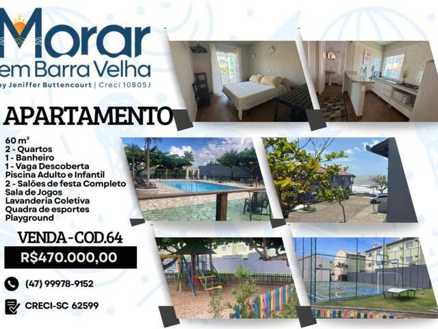 #64 - Apartamento para Venda em Barra Velha - SC