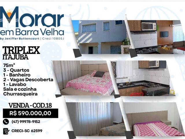 #18 - Apartamento para Venda em Barra Velha - SC - 1
